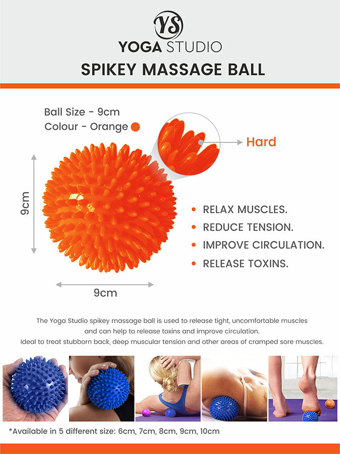 Yoga Studio Spiky Massage Ball – Trigger Point & Myofascial Release