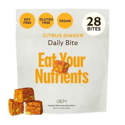GEM Multivitamínico Diario en Mordiscos – Nutrición de Alimentos Integrales para Mujeres y Hombres | 28 Porciones