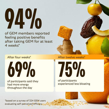 GEM Multivitamínico Diario en Mordiscos – Nutrición de Alimentos Integrales para Mujeres y Hombres | 28 Porciones
