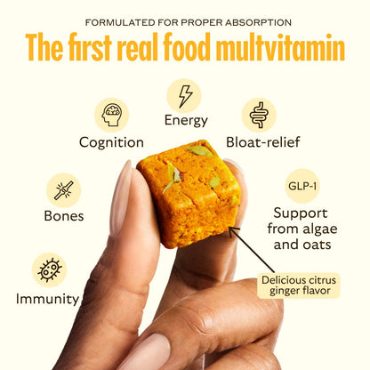 GEM Multivitamínico Diario en Mordiscos – Nutrición de Alimentos Integrales para Mujeres y Hombres | 28 Porciones