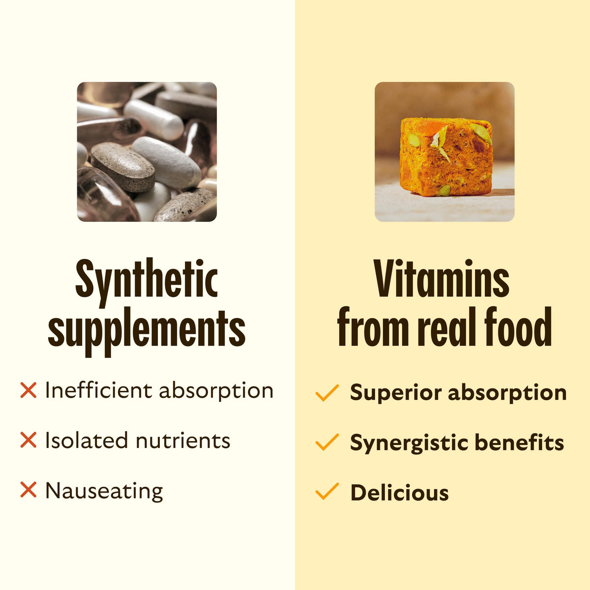 GEM Multivitamínico Diario en Mordiscos – Nutrición de Alimentos Integrales para Mujeres y Hombres | 28 Porciones