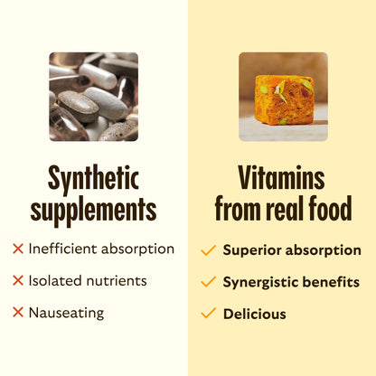 GEM Multivitamínico Diario en Mordiscos – Nutrición de Alimentos Integrales para Mujeres y Hombres | 28 Porciones