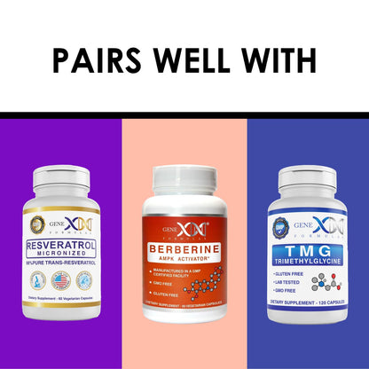 Genex NAD+ 250mg – 60 Cápsulas | NAD+ Real, No un Precursor