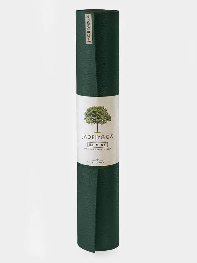 Esterilla de yoga de caucho natural Jade Yoga Harmony de 74" y 5 mm