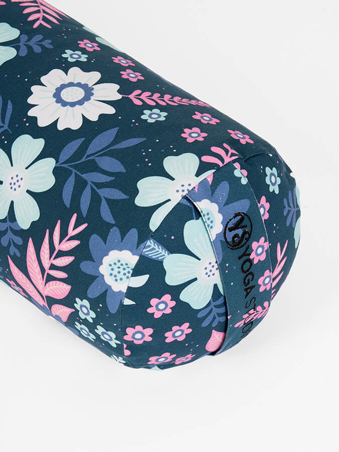 Organic Buckwheat Floral Meditation Bolster Cushion