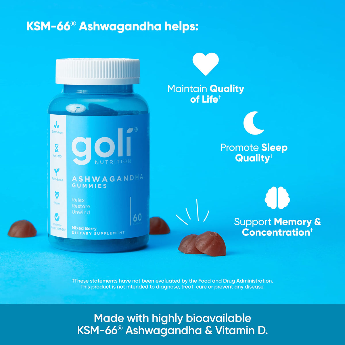 Gominolas Goli de Ashwagandha y Vitamina D