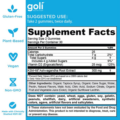 Gominolas Goli de Ashwagandha y Vitamina D