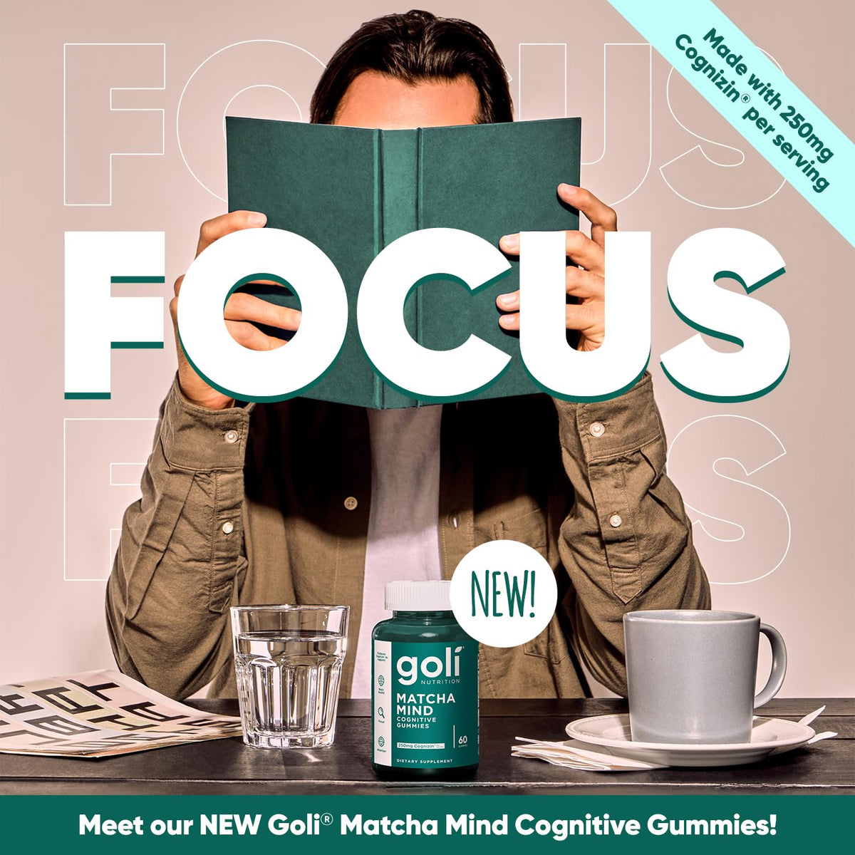 Goli Matcha Mind Gummies – Matcha & Cognizin | 180 Gummies - Calm Era
