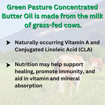 Green Pasture Aceite de Hígado de Bacalao Fermentado y Mezcla de Mantequilla – 120 Cápsulas