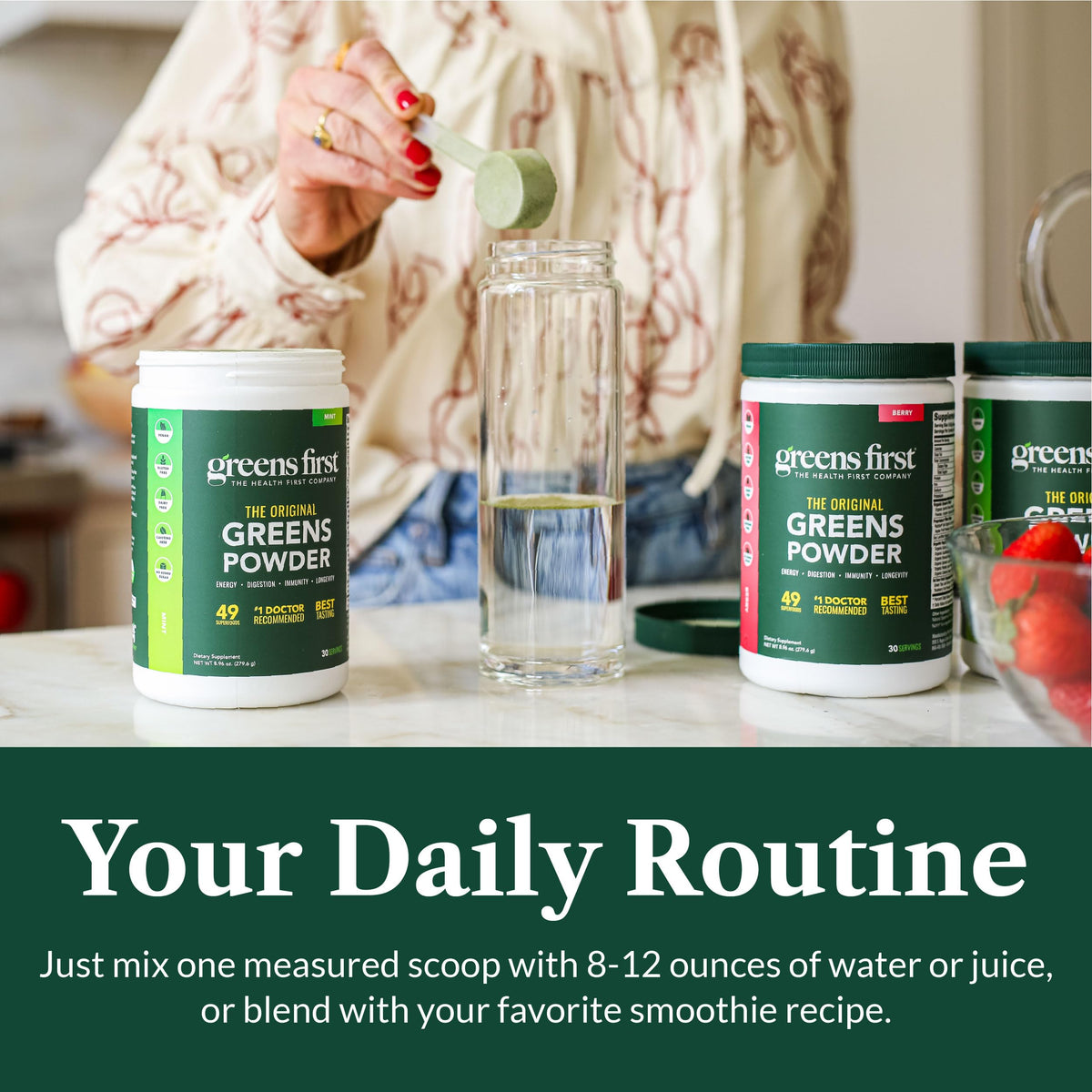 Greens First Original Greens Powder – Peach Mango | 60 Servings - Calm Era