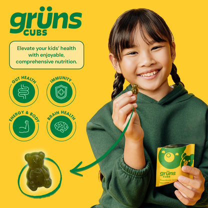 Grüns Kids Multivitamin Gummies – Super Greens 28ct - Calm Era