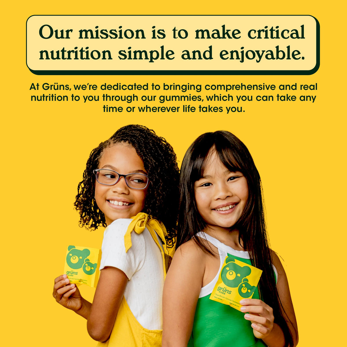 Grüns Multivitamin for Kids – Sugar-Free Super Greens Gummies 28ct - Calm Era