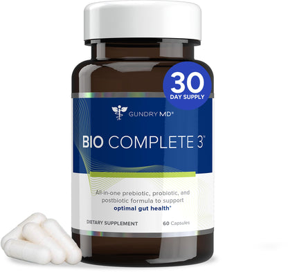 Gundry MD Bio Complete 3 – Prebiotic, Probiotic & Postbiotic 30-Day Supply - Calm Era