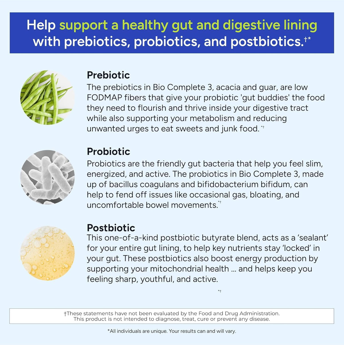 Gundry MD Bio Complete 3 – Prebiotic, Probiotic & Postbiotic 90-Day Supply - Calm Era