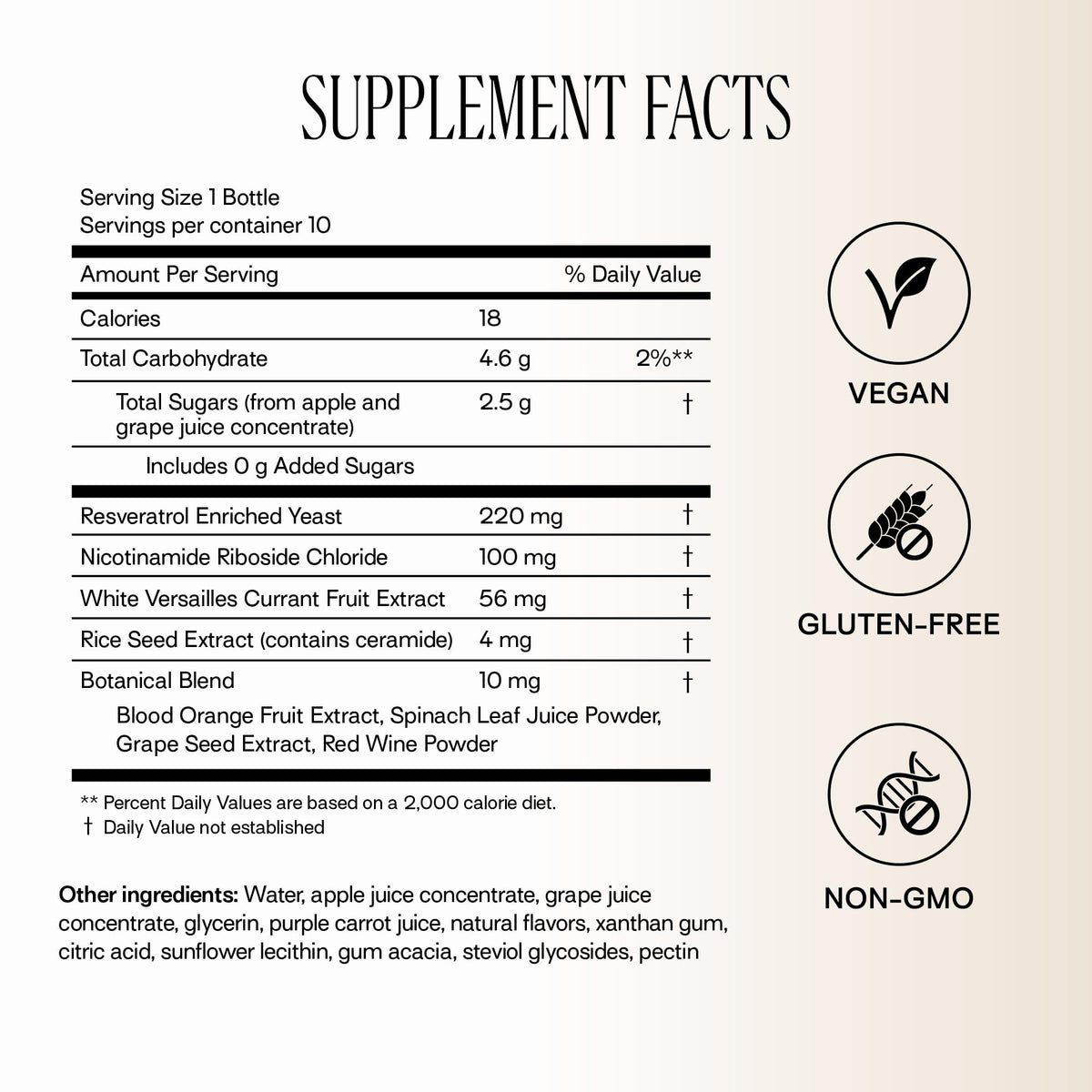 Happy Aging Liquid NAD+ Shot – Liposomal NR & Resveratrol | 30 Shots - Calm Era