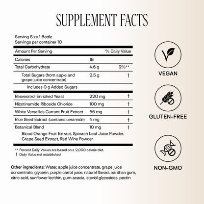 Happy Aging Liquid NAD+ Shot – Liposomal NR & Resveratrol | 30 Shots - Calm Era