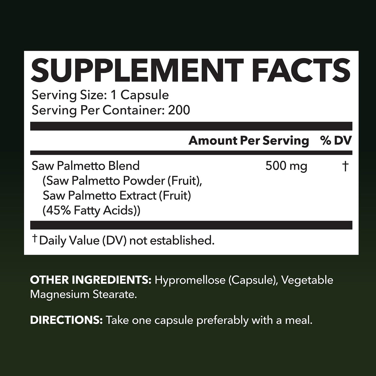 HAVASU NUTRITION Saw Palmetto for Men – Prostate Support & DHT Hair Health (500mg)