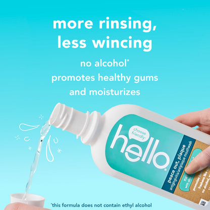 Hello Peace Out Plaque Mouthwash — Fluoride-Free, Alcohol-Free, 3 x 16oz - Calm Era