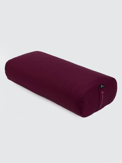 Rectangular Lightweight Yoga Bolster — Organic Cotton Cover
