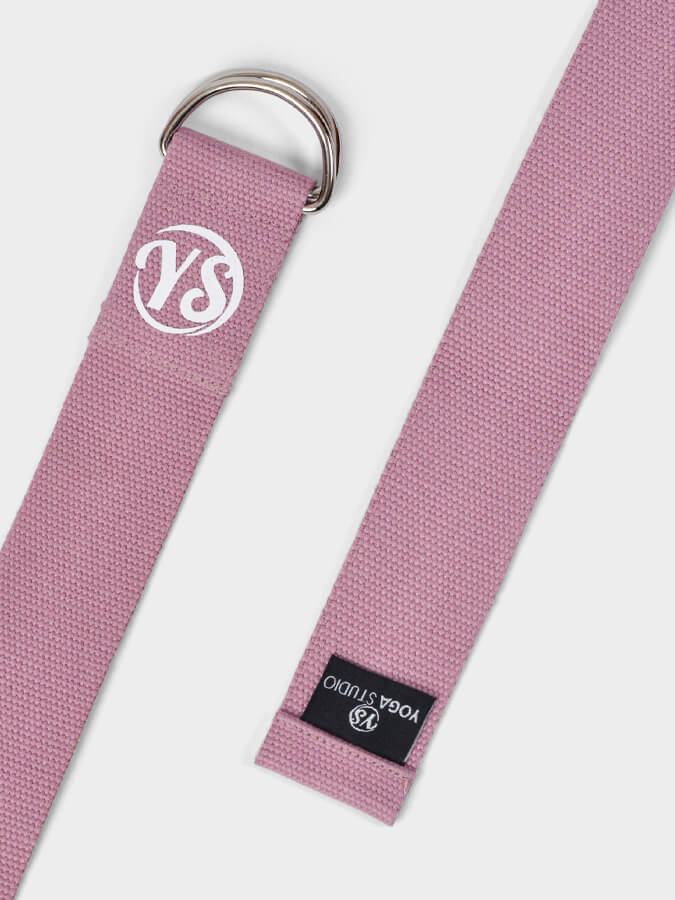 Cinta de yoga Yoga Studio con anilla en D de algodón orgánico GOTS de 2,5 m