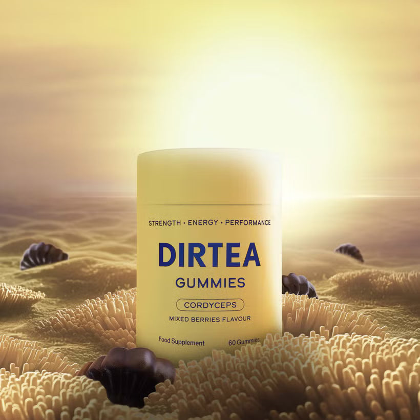 DIRTEA Cordyceps Performance Gummies — Mixed Berries, 60ct