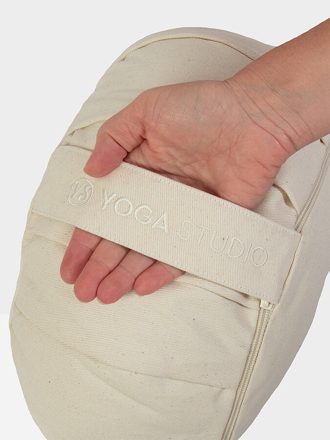 Yoga Studio Crescent Lotus Zafu Buckwheat Cushion – GOTS Organic Cotton