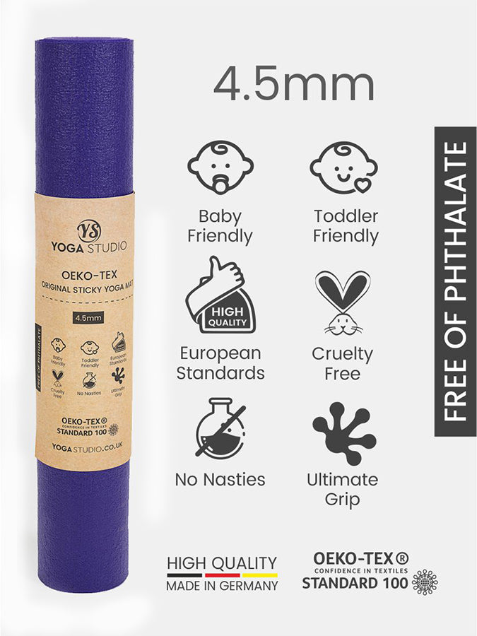 Esterilla de Yoga Oeko-Tex Yoga Studio Adherente 4.5mm