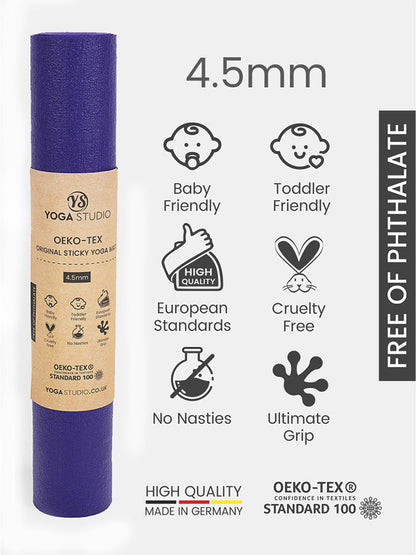 Esterilla de Yoga Oeko-Tex Yoga Studio Adherente 4.5mm