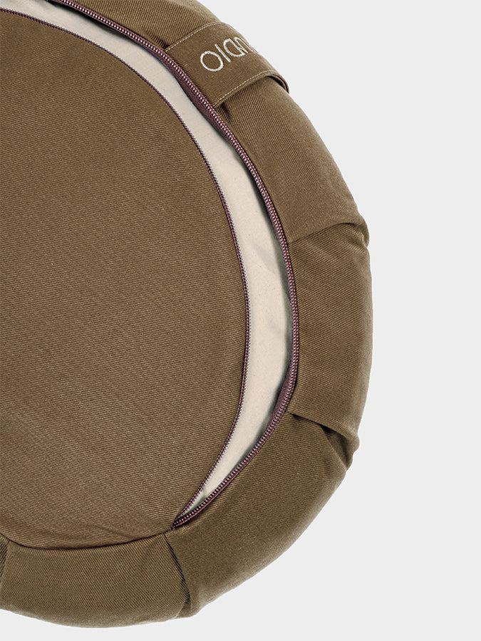 European Organic Buckwheat Zafu Crescent Meditation Cushion