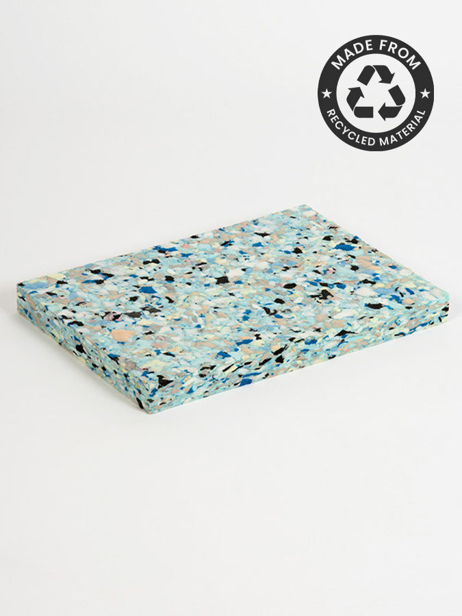 Bloque de yoga de media espuma de virutas de 1 pulgada para estudio de yoga (30x20x2.5cm)