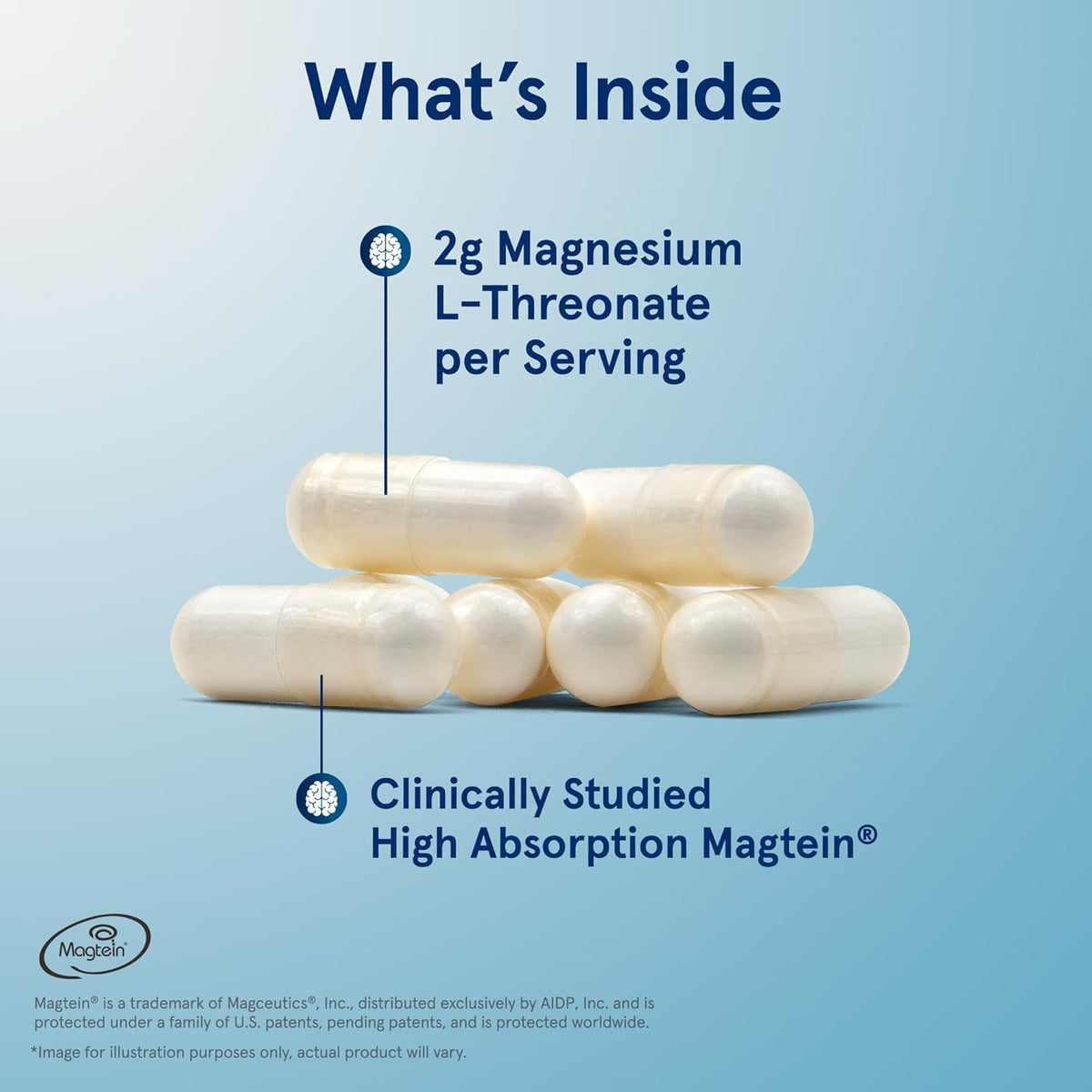 Jarrow Formulas MagMind con Magtein – 90 Cápsulas | Apoyo para la Salud Cerebral y la Memoria (30 porciones)