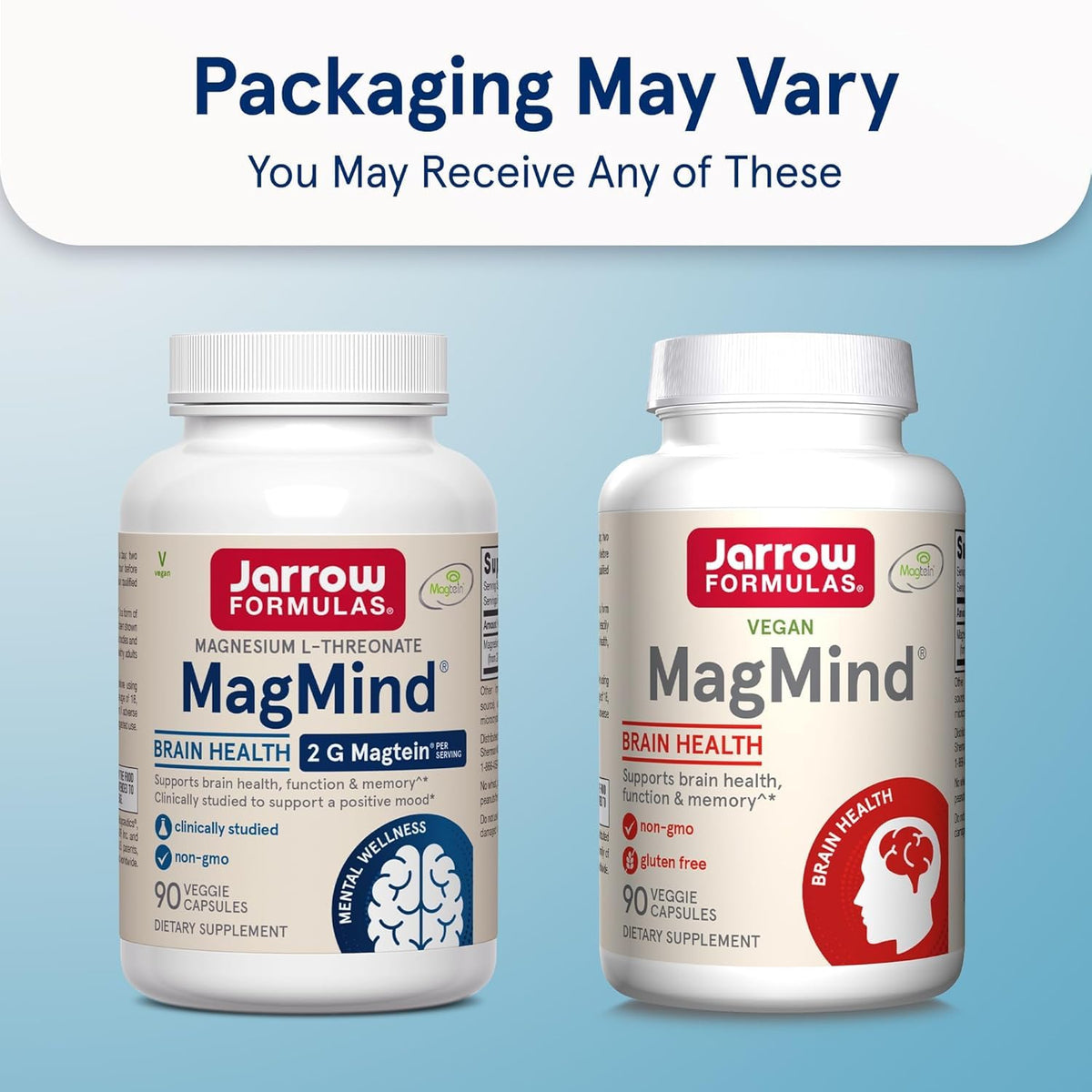 Jarrow Formulas MagMind with Magtein – 90 Capsules | Brain Health & Memory Support (30 Servings) - Calm Era