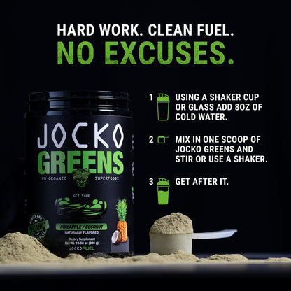 Jocko Fuel Daily Greens Powder – Pina Colada | 30 Servings - Calm Era