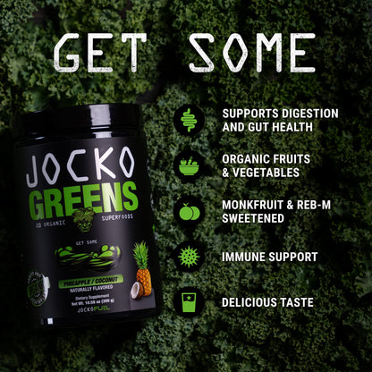 Jocko Fuel Daily Greens Powder – Pina Colada | 30 Servings - Calm Era