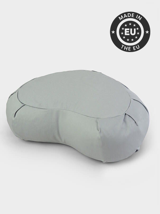 European Organic Buckwheat Zafu Crescent Meditation Cushion