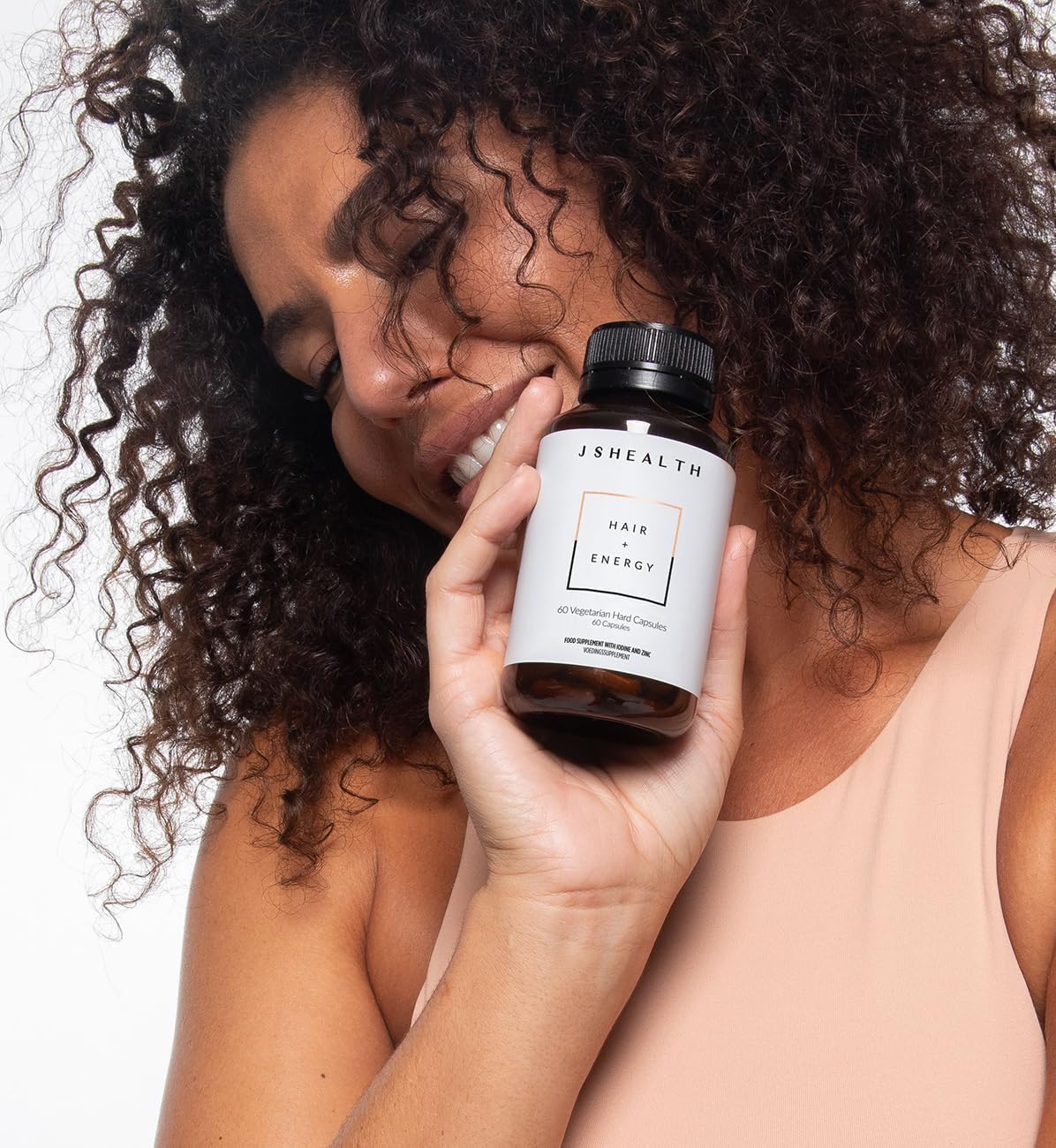 JSHealth Hair Formula – Suplemento para el crecimiento capilar con zinc y yodo, 60 cápsulas
