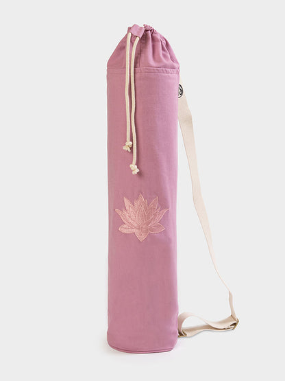 Bolsa para esterilla de yoga Yoga Studio GOTS de algodón orgánico con loto