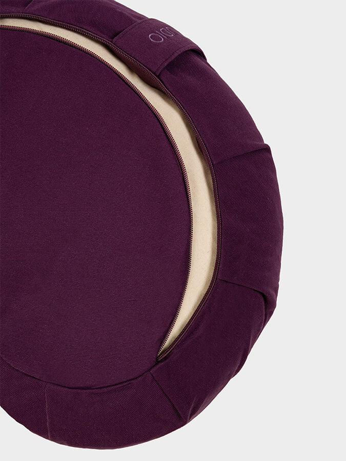 European Organic Buckwheat Zafu Crescent Meditation Cushion