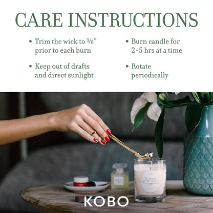 Vela KOBO Catalán Caléndula con Caja Plantable - 9 oz, 100% Soja, Vertida a Mano en EE. UU.
