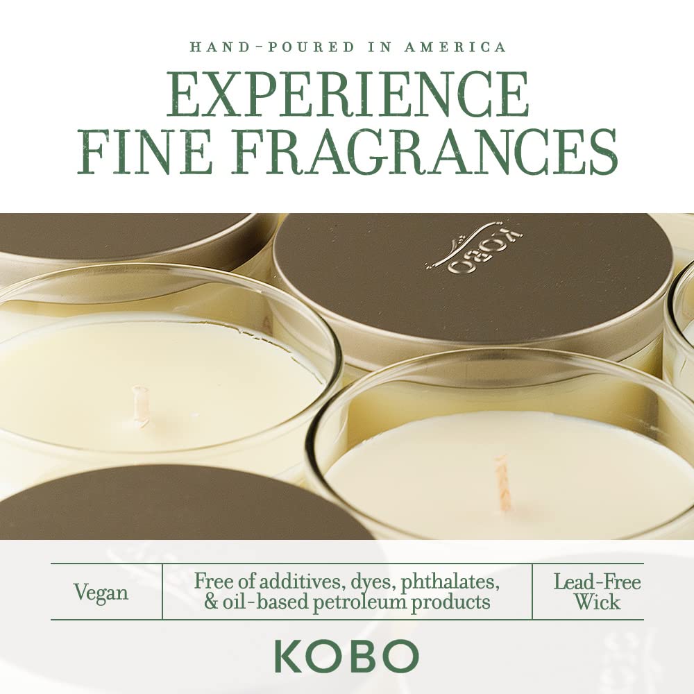 Vela KOBO Catalán Caléndula con Caja Plantable - 9 oz, 100% Soja, Vertida a Mano en EE. UU.