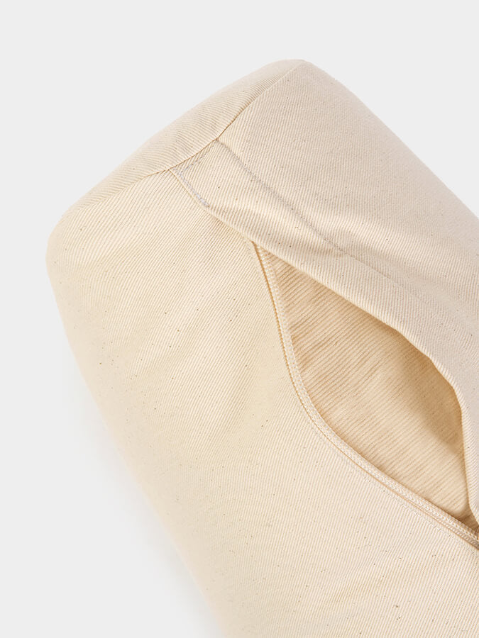 Rectangular Lightweight Yoga Bolster — Organic Cotton Cover