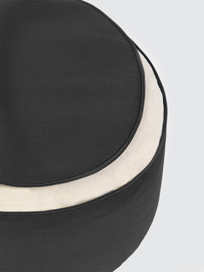 Yoga Studio Cylinder Meditation Cushion – Large | Firm Support for Seated Practice