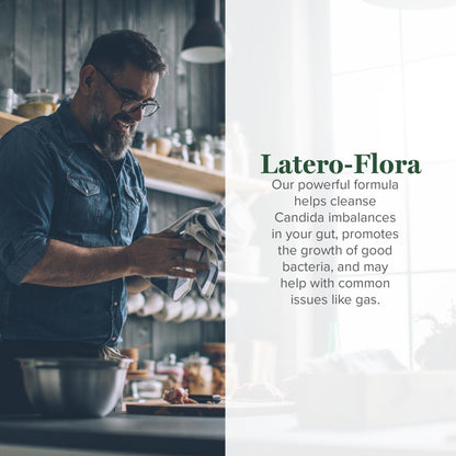 Latero-Flora Probiótico, 60 cápsulas de Global Healing Center