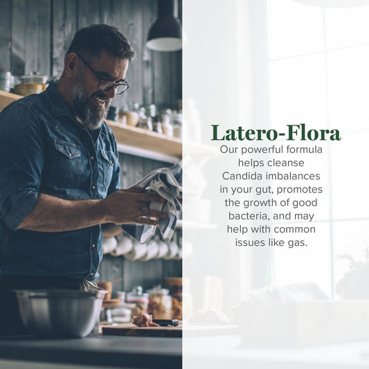 Latero-Flora Probiótico, 60 cápsulas de Global Healing Center