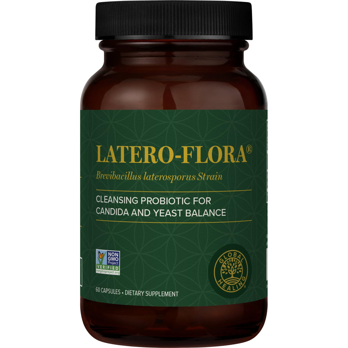 Latero-Flora Probiótico, 60 cápsulas de Global Healing Center