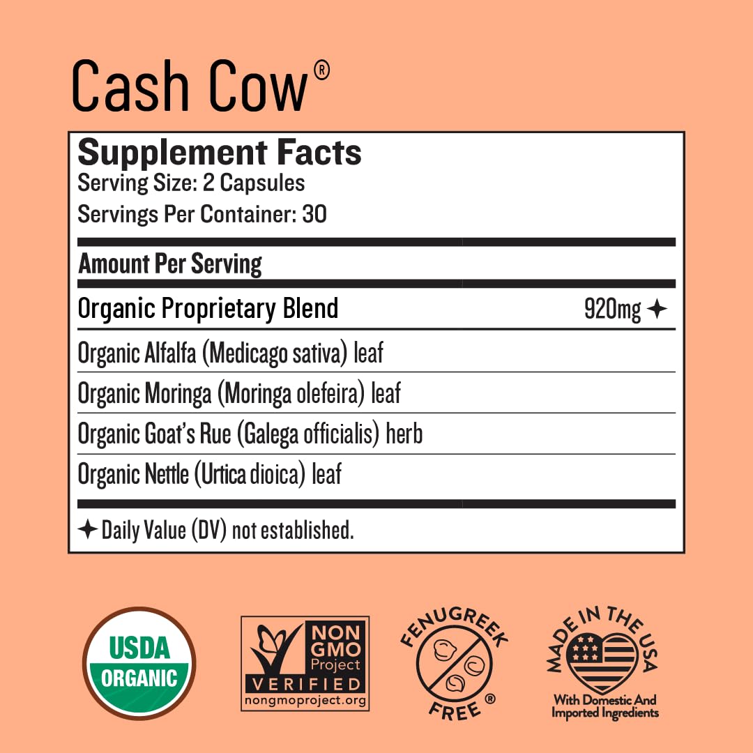 Legendairy Milk Cash Cow Lactation Supplement 60ct | Fenugreek-Free