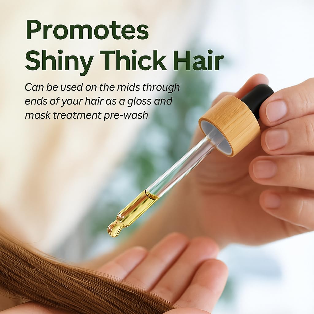 Aceite para el crecimiento del cabello Lia Organics – Orgánico, Vegano, Libre de crueldad animal