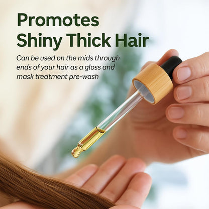 Aceite para el crecimiento del cabello Lia Organics – Orgánico, Vegano, Libre de crueldad animal