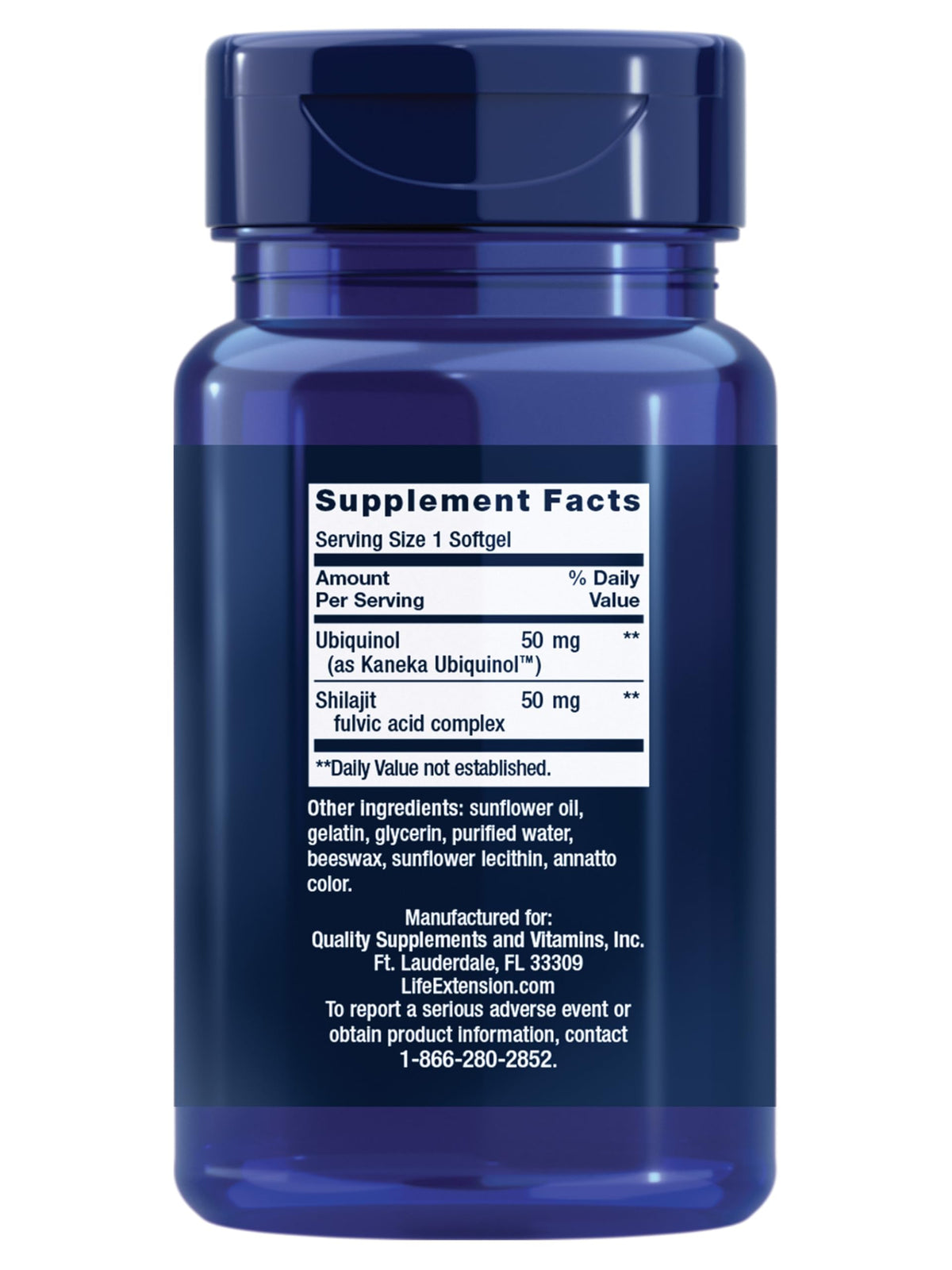 Life Extension Super Ubiquinol CoQ10 with Enhanced Mitochondrial Support – 50 mg, Non-GMO, Gluten-Free, 100 Softgels - Calm Era