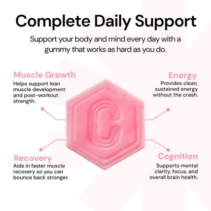 Create Creatine Monohydrate Gummies 1.5g | Vegan Anti-Melt Orange Flavour